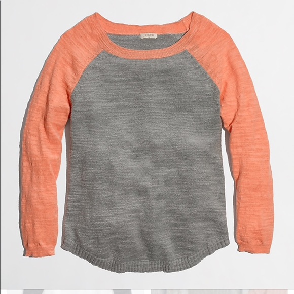 J. Crew Sweaters - J. Crew airspun baseball sweater in colorblock